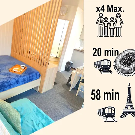 Jolie Studio Pres De Paris 19 M2 Épinay-sur-Seine